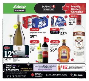 Sobeys Liquor flyer week 40 Page 1