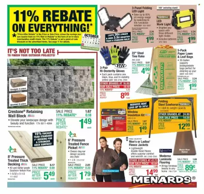Menards weekly ad