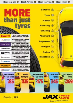 Jax Tyres catalogue (valid until 31-10)