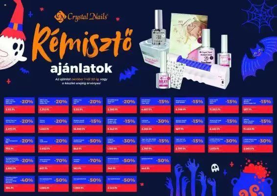 Crystal Nails akciós újság (érvényes eddig: 30-10)