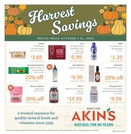 Akin's Natural Foods weekly ad Page 1