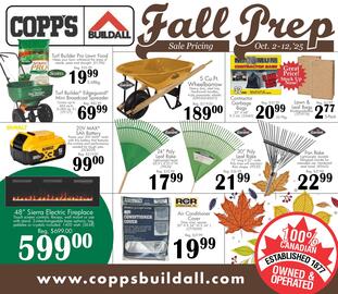 Copp's Buildall flyer week 40 Page 1