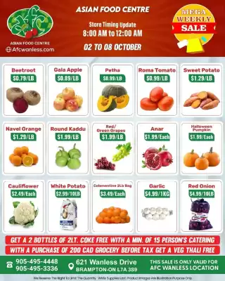 Asian Food Centre flyer (valid until 7-10)