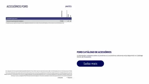 Folheto Ford Página 19