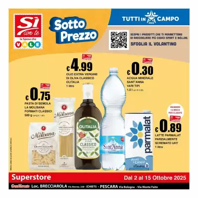 Volantino Sì con te Superstore (valido fino al 15-10)