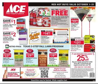 Ace Hardware flyer Page 1