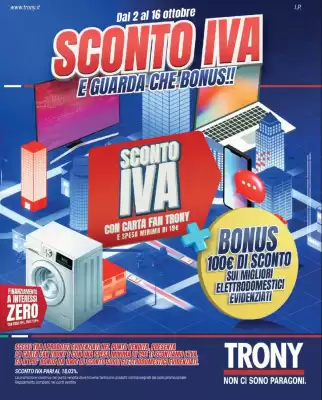 Volantino Trony (valido fino al 16-10)