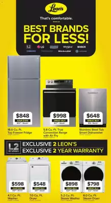 Leon's flyer (valid until 9-10)