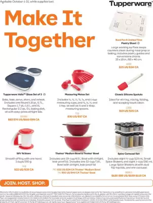 Tupperware flyer (valid until 1-11)