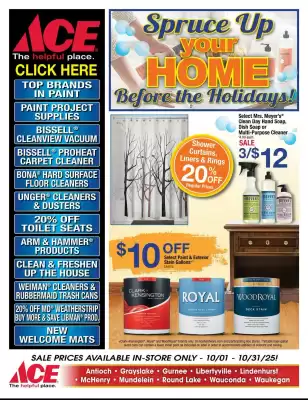 Ace Hardware flyer (valid until 31-10)