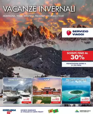 Volantino Esselunga Viaggi (valido fino al 31-03)