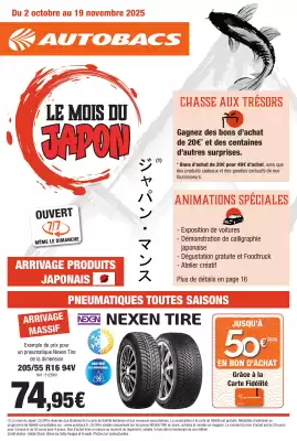 Catalogue Autobacs (valable jusqu'au 19-11)