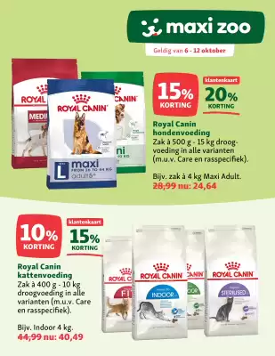 Maxi Zoo folder (geldig t/m 12-10)