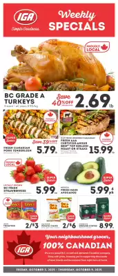 IGA flyer (valid until 9-10)