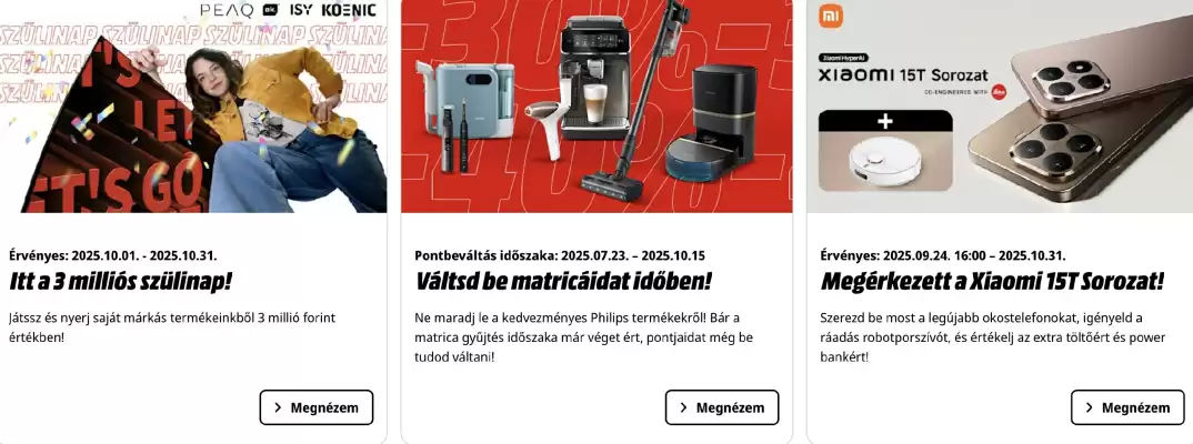 MediaMarkt akciós újság (érvényes eddig: 31-10)