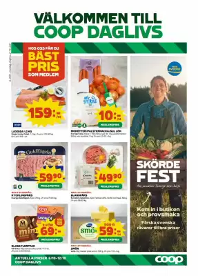 Coop Daglivs reklamblad (giltig till och med 12-10)
