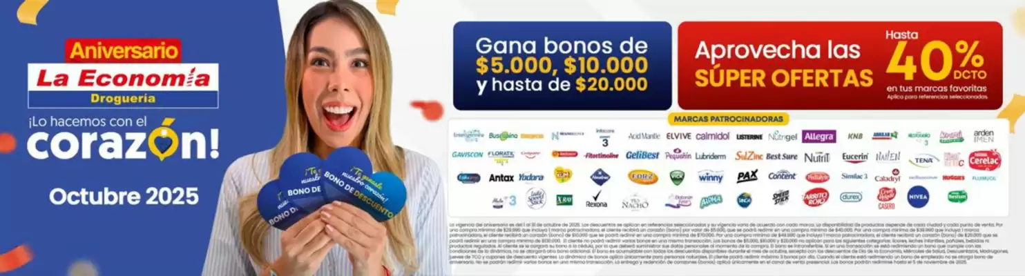 Catálogo Droguería la Economía (válido hasta 31-10)