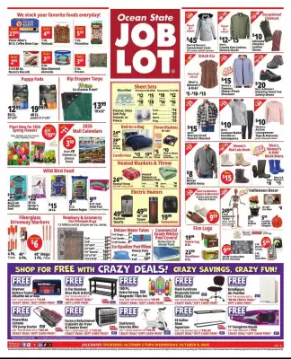 Ocean State Job Lot flyer (valid until 8-10)