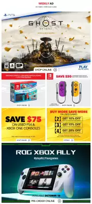GameStop flyer (valid until 10-10)