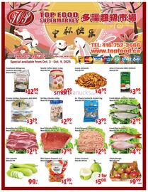 Top Food Supermarket flyer week 40 Page 1