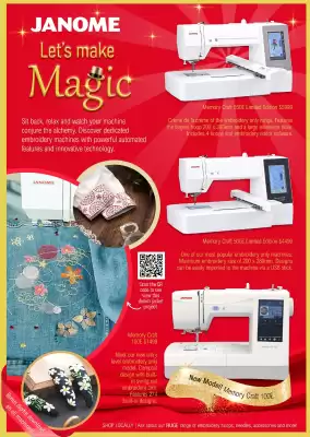 Janome catalogue (valid until 31-10)