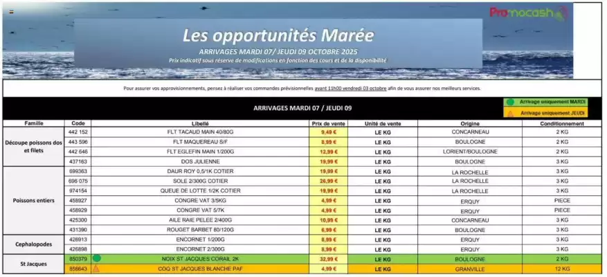 Catalogue Promocash (valable jusqu'au 9-10)