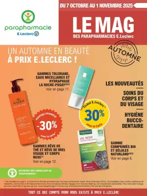 Catalogue E.Leclerc Parapharmacie (valable jusqu'au 1-11)