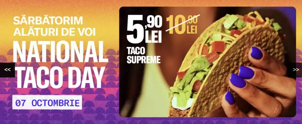 Catalog Taco Bell (valid până la 16-10)