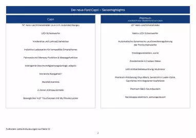 Ford Flugblatt | Capri Seite 2