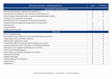Ford Flugblatt | Capri Seite 7
