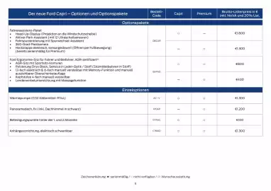 Ford Flugblatt | Capri Seite 9