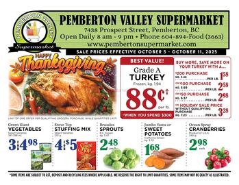Pemberton Valley Supermarket flyer Page 1