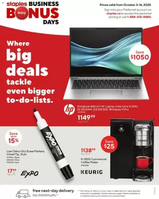 Staples flyer