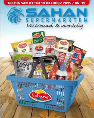 Sahan Supermarkten folder (geldig t/m 19-10)