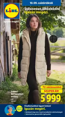 Lidl akciós újság (érvényes eddig: 15-10)