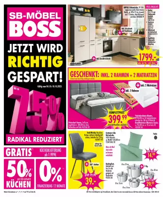 Möbel Boss Prospekt (gültig bis 10-10)
