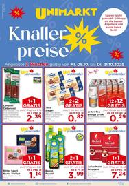 Unimarkt Flugblatt Seite 1
