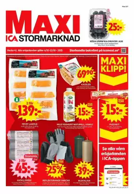 ICA Maxi reklamblad (giltig till och med 12-10)