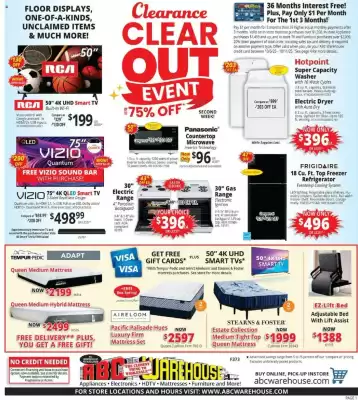 ABC Warehouse weekly ad (valid until 12-10)