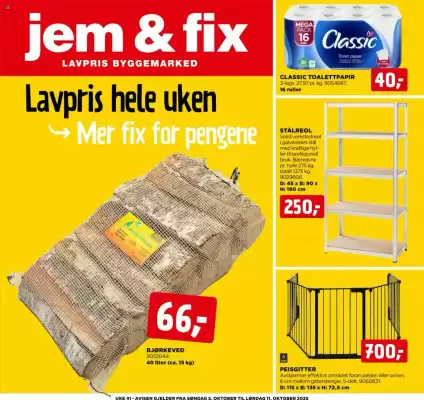 Jem & fix kundeavis (gyldig til 11-10)