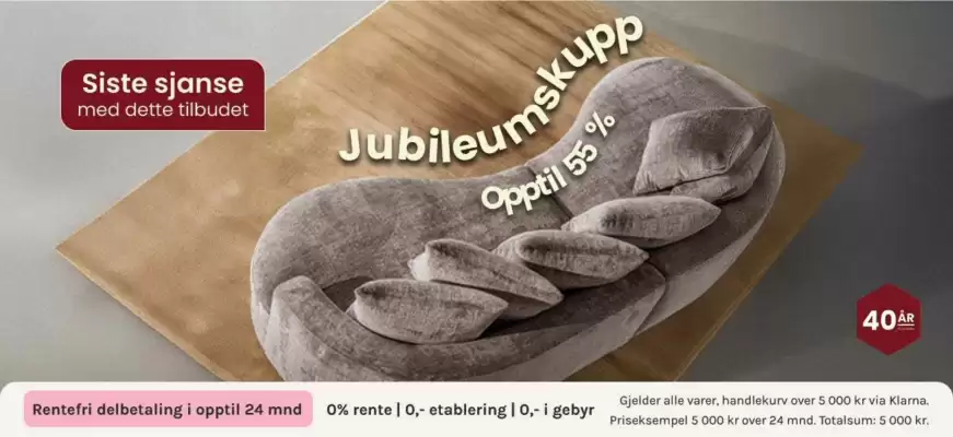 A-Møbler kundeavis (gyldig til 10-10)