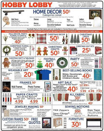 Hobby Lobby weekly ad week 41 Page 1