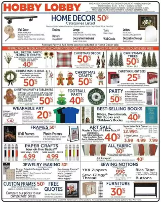 Hobby Lobby weekly ad (valid until 11-10)