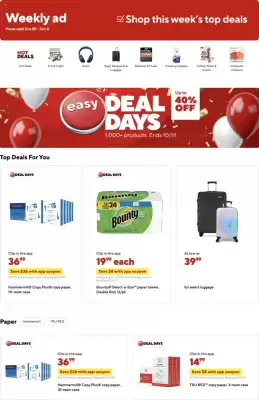 Staples weekly ad (valid until 12-10)