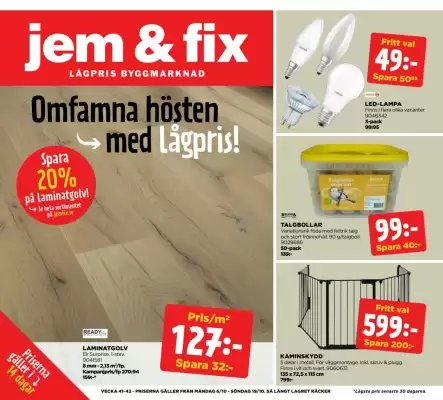 Jem&Fix reklamblad