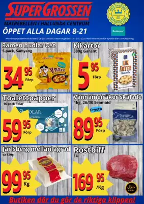 Supergrossen reklamblad (giltig till och med 12-10)