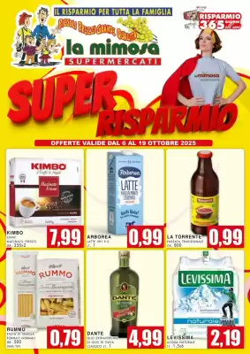 Volantino La Mimosa Supermercati (valido fino al 19-10)