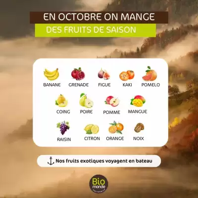 Catalogue Biomonde (valable jusqu'au 31-10)