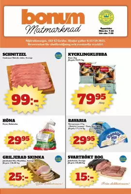 Bonum Matmarknad reklamblad (giltig till och med 12-10)