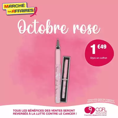 Catalogue Marché aux Affaires (valable jusqu'au 31-10)